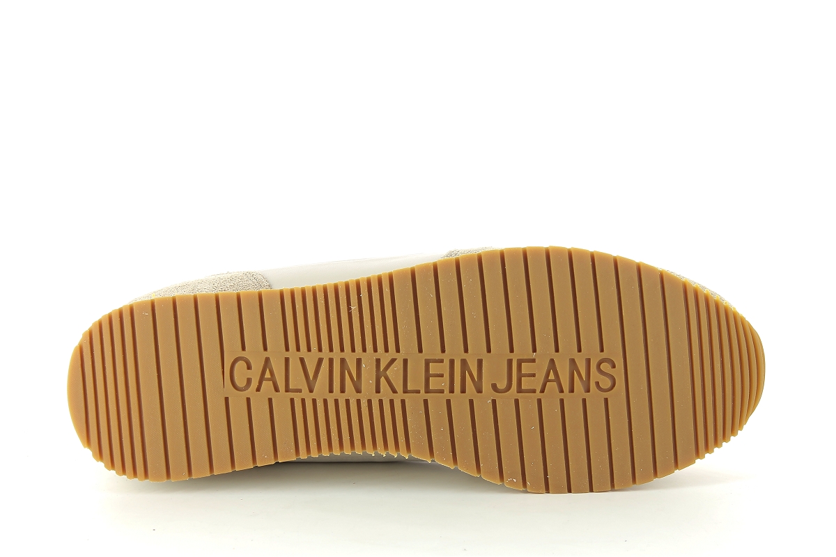 Calvin klein sneakers runner sock laceup beige2342102_6