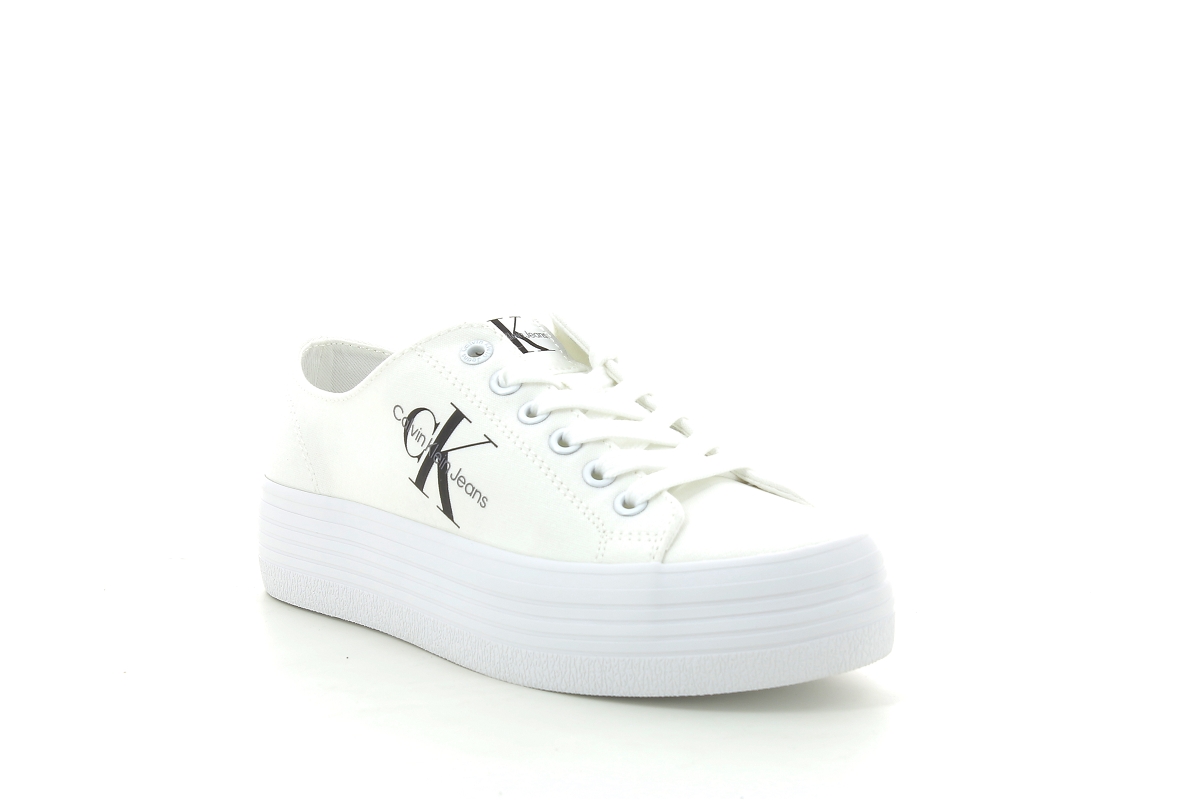 Calvin klein sneakers vulc flatf mono blanc2342202_1