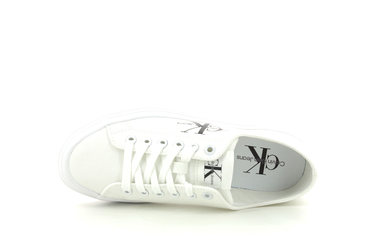 Calvin klein sneakers vulc flatf mono blanc2342202_5