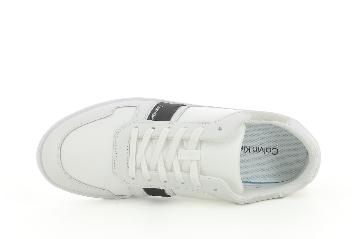 Calvin klein sneakers low top lace up mix blanc2365401_5