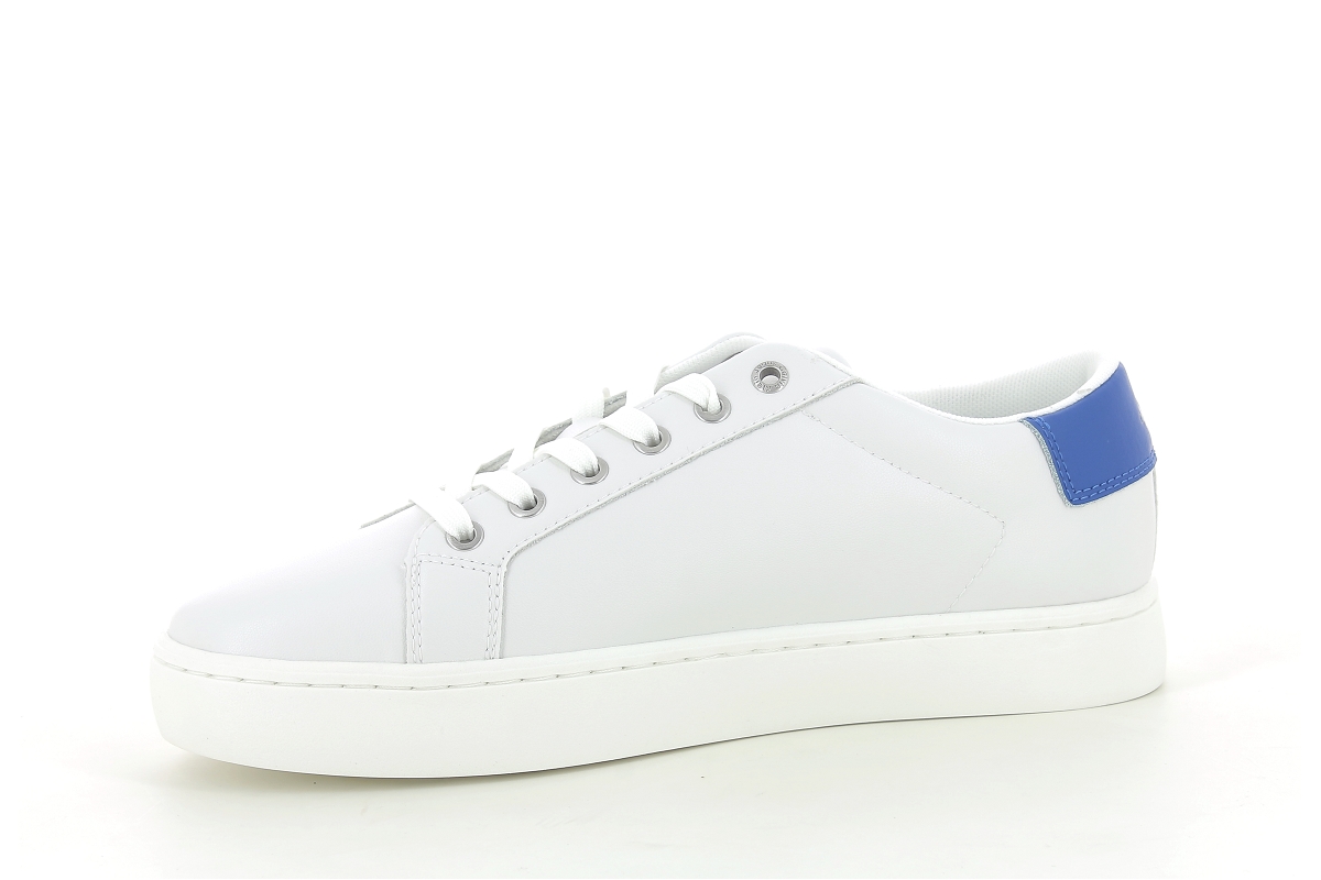 Calvin klein sneakers classic cupsole lace up low lth blanc2384501_2