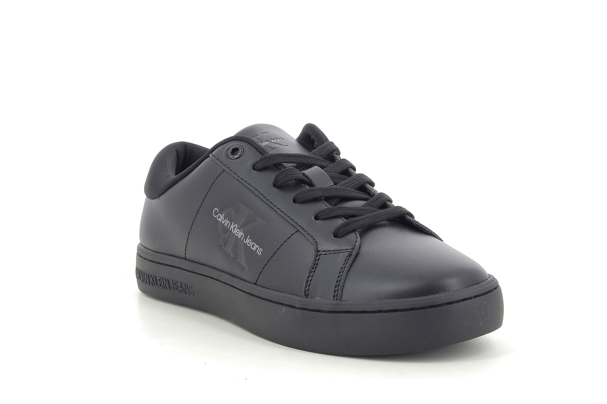 Calvin klein sneakers classic cupsole lace u p low lth noir2384902_1