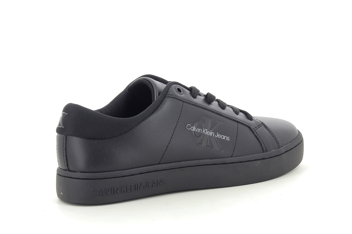 Calvin klein sneakers classic cupsole lace u p low lth noir2384902_4