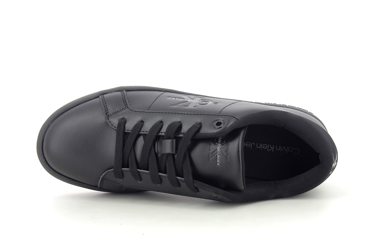 Calvin klein sneakers classic cupsole lace u p low lth noir2384902_5