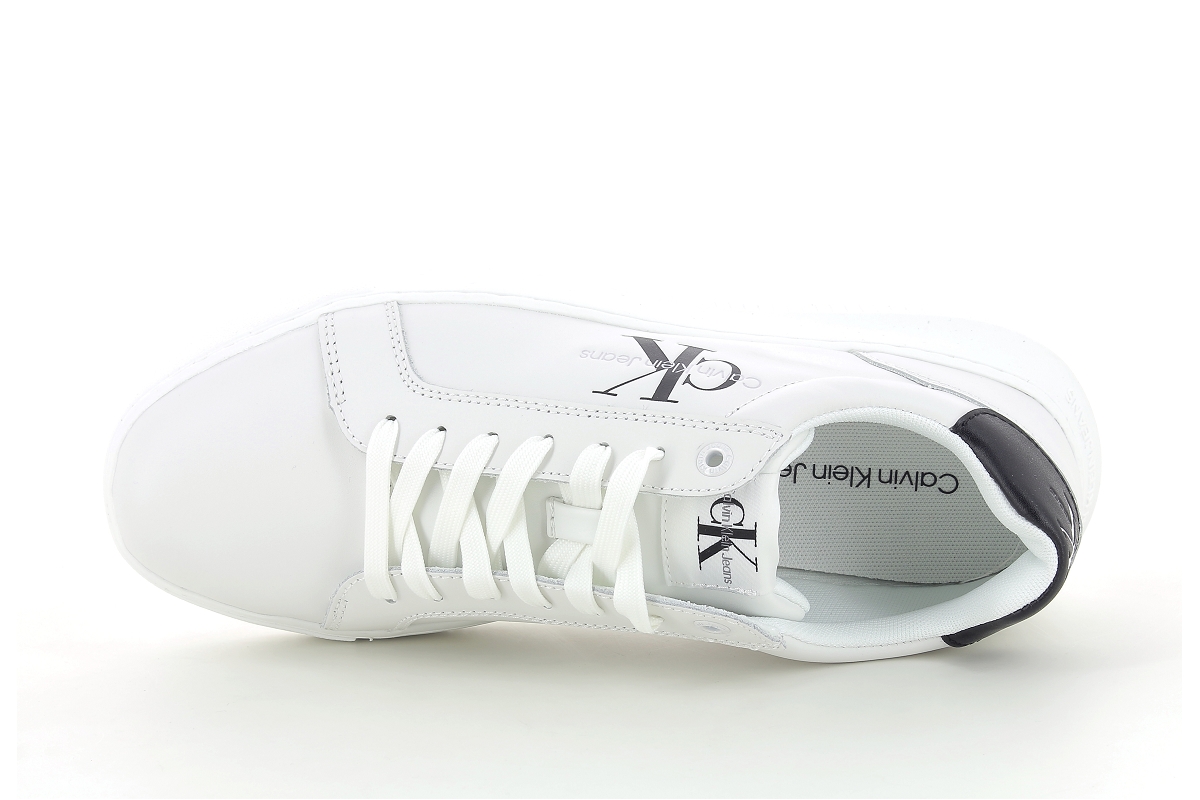 Calvin klein sneakers chunky cupsole h mono blanc2385001_5