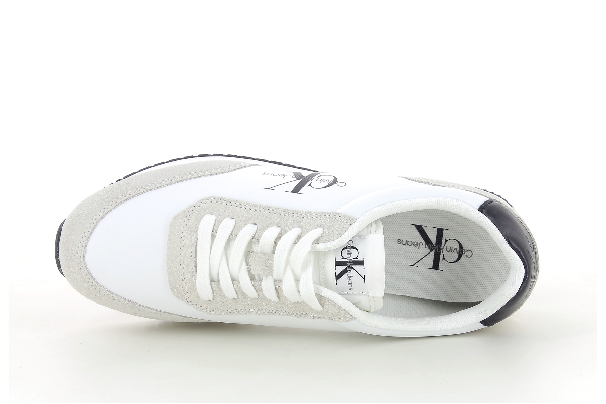 Calvin klein sneakers retro runner su ny mono blanc2385201_5