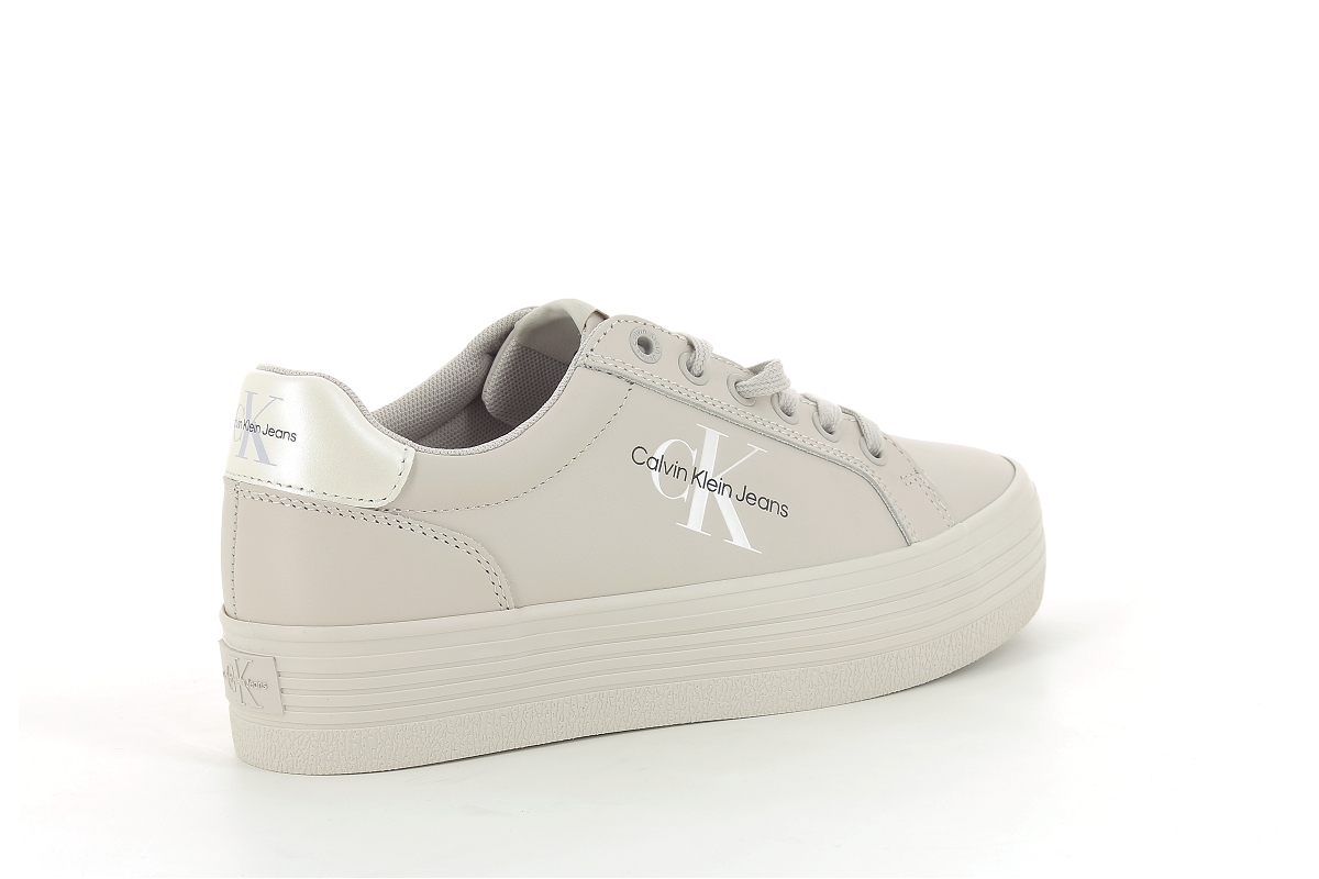 Calvin klein sneakers vulc flatform laceup leather pearl sand2385601_4