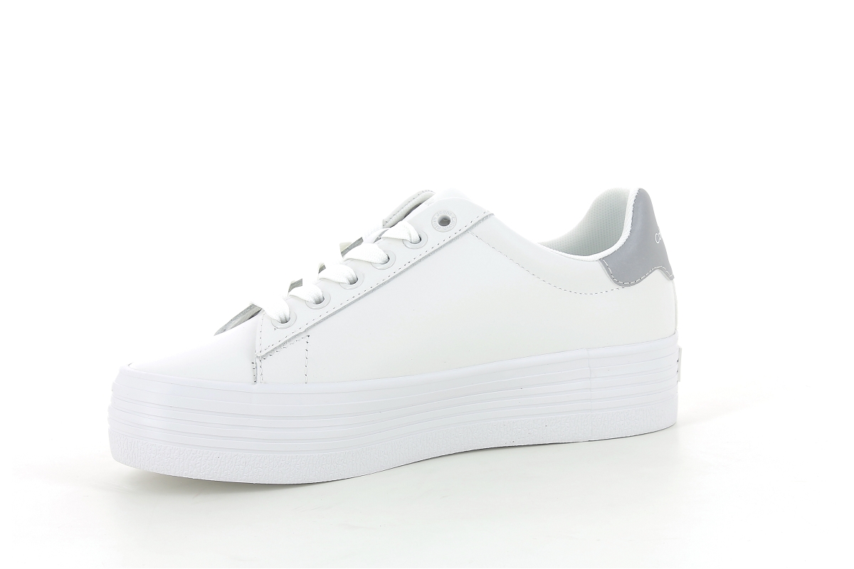 Calvin klein sneakers vulc flatform laceup  ny refl wn blanc2385901_2