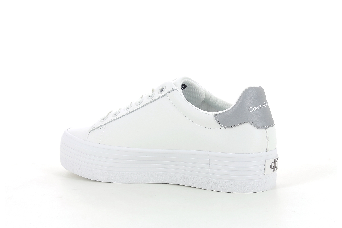Calvin klein sneakers vulc flatform laceup  ny refl wn blanc2385901_3