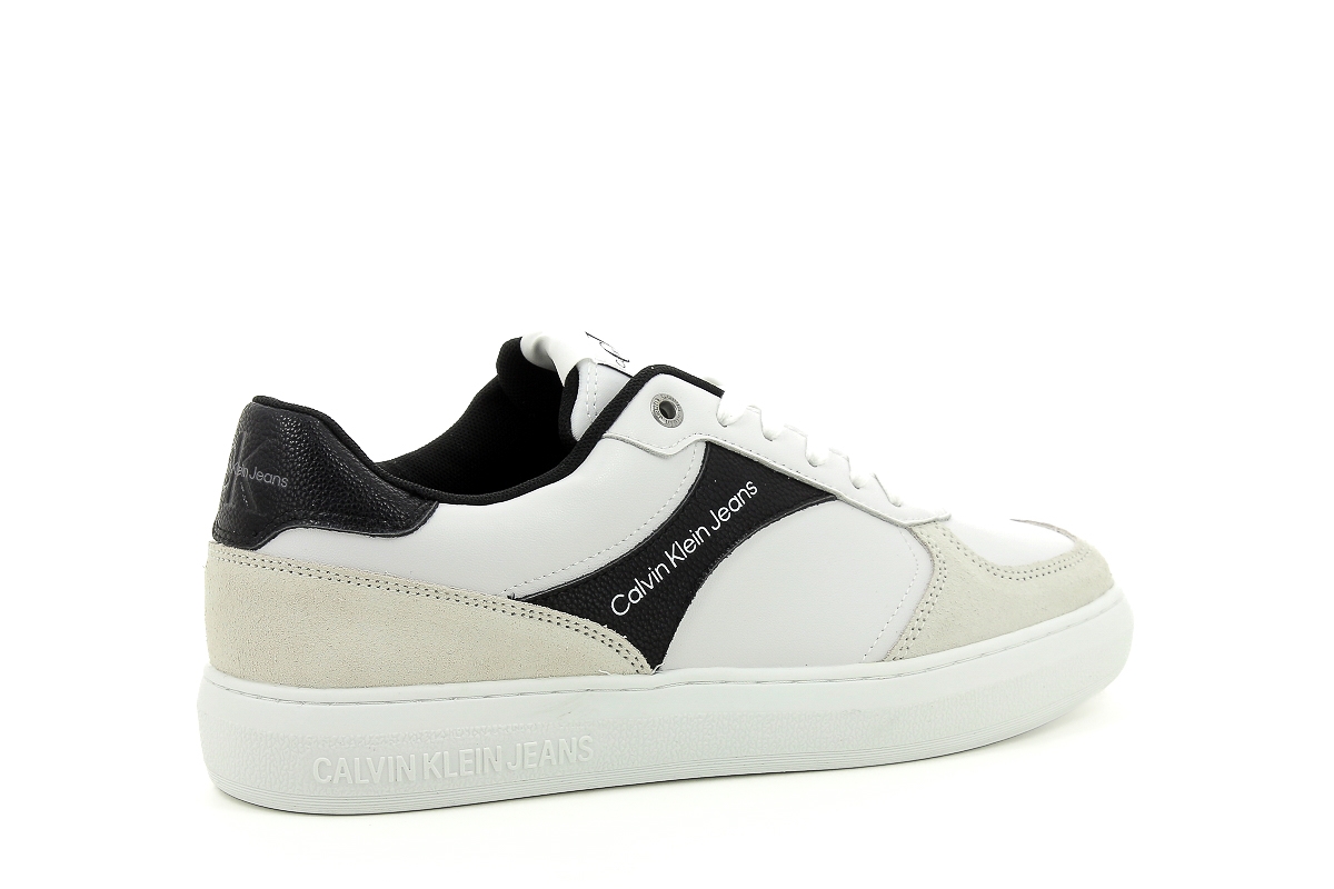 Calvin klein sneakers cupsole lace up low su blanc4079201_4