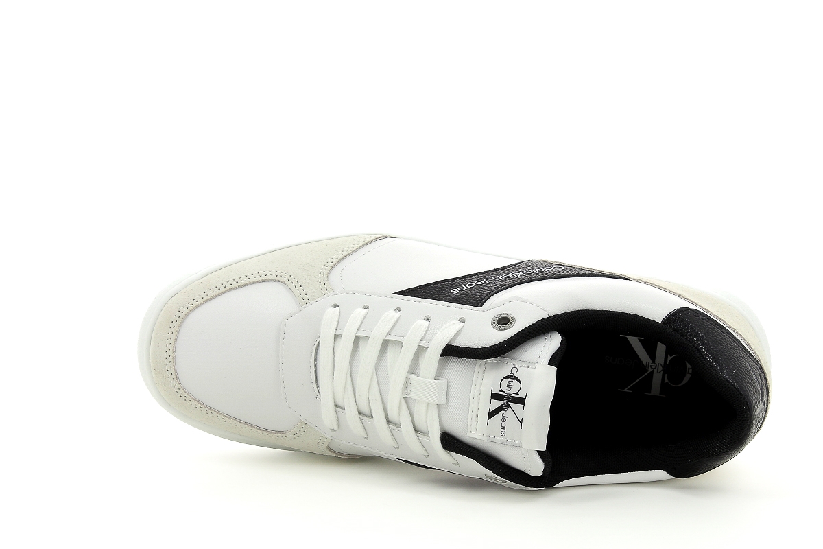 Calvin klein sneakers cupsole lace up low su blanc4079201_5