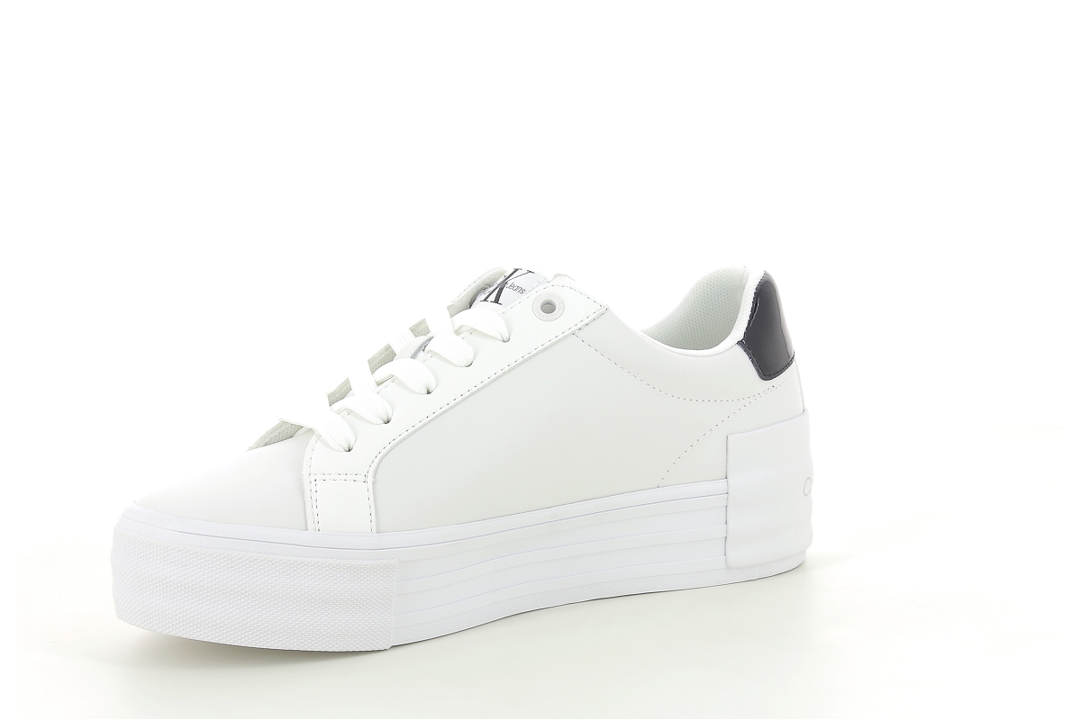 Calvin klein sneakers bold vulc flatf low lace lth mlm laceup ny pearl wn blanc4111601_2