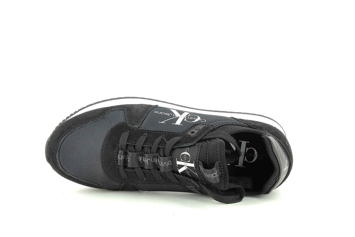 Calvin klein sneakers runner sock laceup noir7067802_5